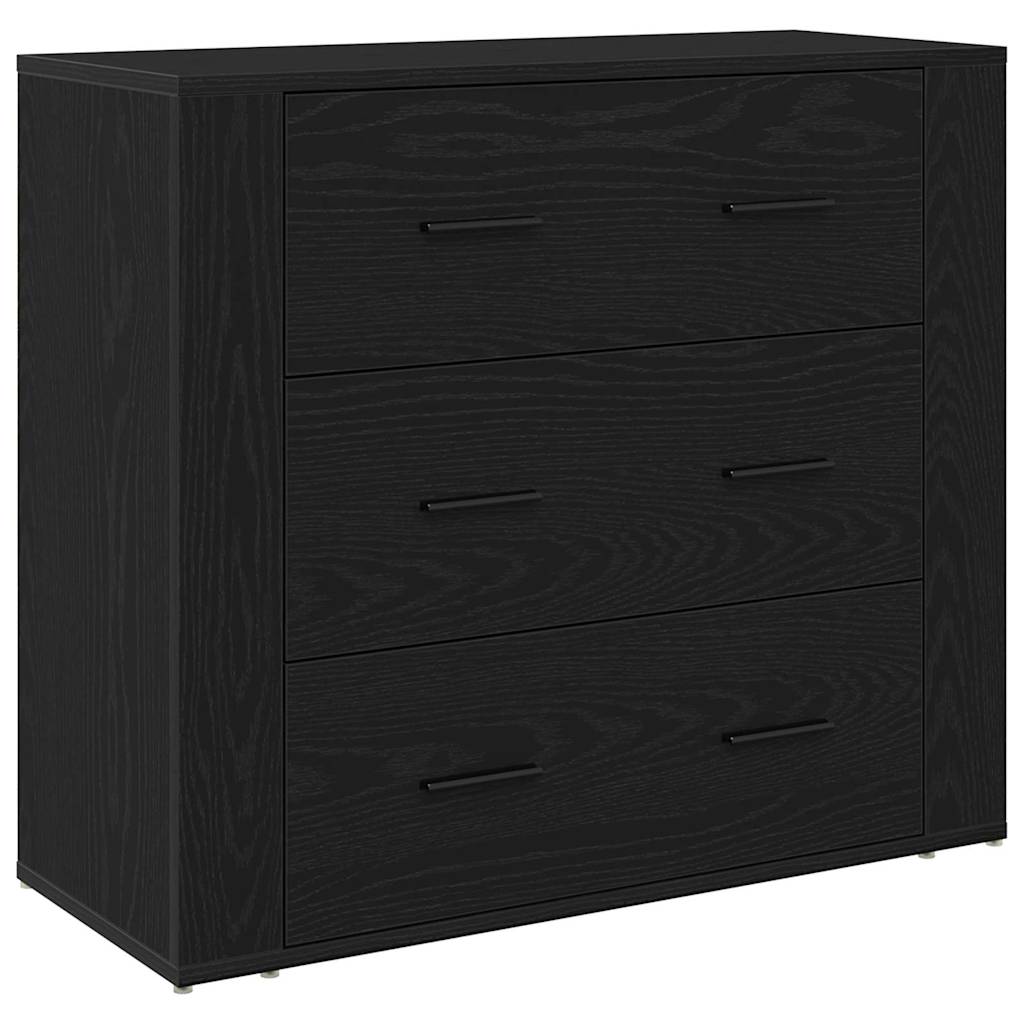 Sideboards 2 Stück Schwarze Eiche Holzwerkstoff